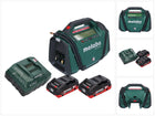 Sprężarka akumulatorowa Metabo AK 18 Multi 18 V 11 bar + 2x akumulator 4,0 Ah + ładowarka