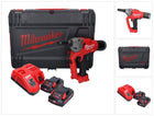 Rivettatrice cieca a batteria Milwaukee M18 ONEFPRT-302X 18 V 20 kN brushless + 2x batteria ricaricabile 3,0 Ah + caricabatterie + scatola HD