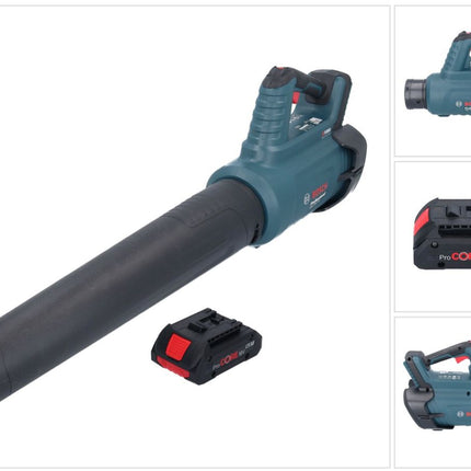 Bosch GBL 18V-750 Soplador de batería profesional 18 V BITURBO sin escobillas + 1x batería ProCORE 4,0 Ah - sin cargador