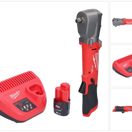 Milwaukee M12 FRAIWF12-201 Akku Winkelschlagschrauber 12 V 1/2" 270 Nm Brushless + 1x Akku 2,0 Ah + Ladegerät