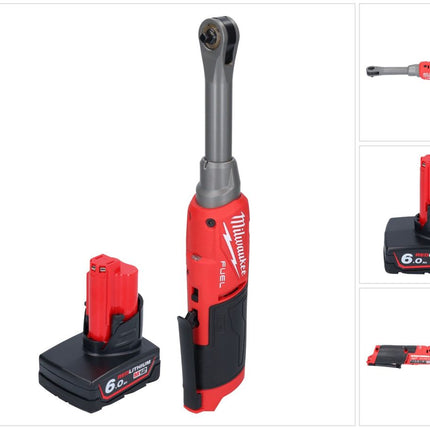 Milwaukee M12 FHIR14LR-601 carraca sin cable de alta velocidad 12 V 47 Nm 1/4" sin escobillas + 1x batería recargable 6.0 Ah - sin cargador