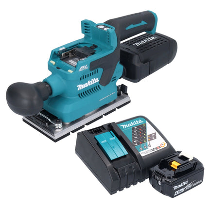 Lijadora orbital a batería Makita DBO 381 RM1U 18 V 93 x 185 mm sin escobillas + 1x batería 4,0 Ah + cargador