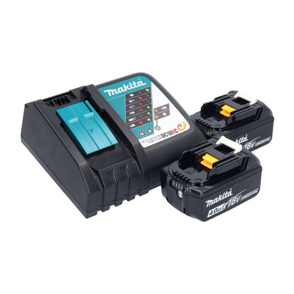 Makita DBO 381 RMU Ponceuse vibrante sans fil 18 V 93 x 185 mm Brushless + 2x batterie 4,0 Ah + chargeur