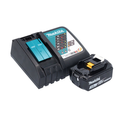Makita DBO 381 RF1JU Akumulatorowa szlifierka oscylacyjna 18 V 93 x 185 mm bezszczotkowa + 1x akumulator 3,0 Ah + ładowarka + Makpac