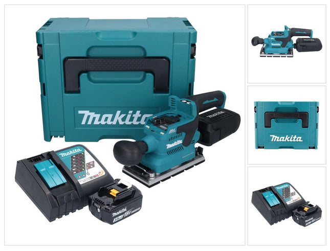 Makita DBO 381 RF1JU 18 V 93 x 185 mm Vibrofinitrice a batteria senza spazzole + 1x batteria 3,0 Ah + caricabatterie + Makpac