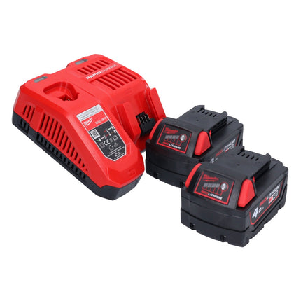 Amoladora angular a batería Milwaukee M18 FSAG125X-402 18 V 125 mm sin escobillas + 2x baterías 4,0 Ah + cargador
