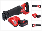 Sierra de sable sin cable Milwaukee M18 FSZ-801 18 V sin escobillas + 1x batería 8,0 Ah + cargador