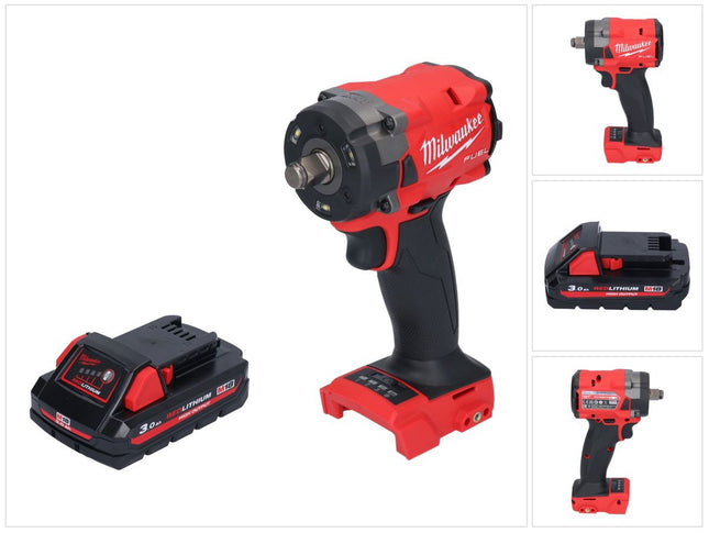 Avvitatore a impulsi a batteria Milwaukee M18 FIW2F12-301 18 V 339 Nm 1/2" brushless + 1x batteria ricaricabile 3,0 Ah - senza caricabatterie