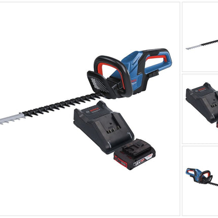 Bosch GHE 18V-60 Professional Taille-haies sans fil 18 V 60 cm Brushless + 1x batterie 2,0 Ah + chargeur