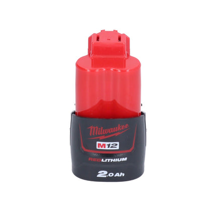 Sega a nastro a batteria Milwaukee M12 BS-201 12 V 41 x 41 mm + 1x batteria 2,0 Ah - senza caricabatterie