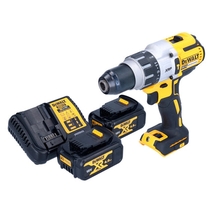 Taladradora de percusión sin cable DeWalt DCD 996 M2 18 V 95 Nm sin escobillas + 2x batería recargable 4,0 Ah + cargador