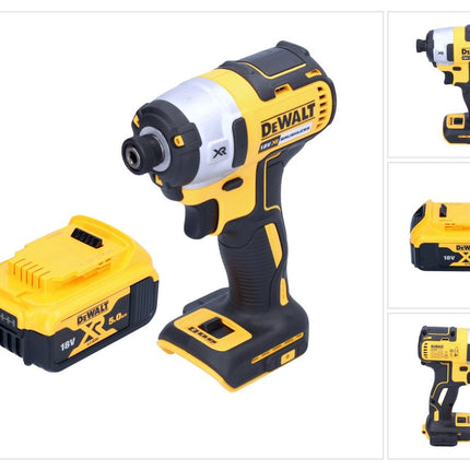 DeWalt DCF 887 N cordless impact wrench 18 V 205 Nm 1/4" brushless + 1x rechargeable battery 5.0 Ah - without charger