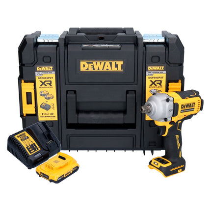 DeWalt DCF 892 D1T cordless impact wrench 18 V 813 Nm 1/2" brushless + 1x battery 2.0 Ah + charger + TSTAK
