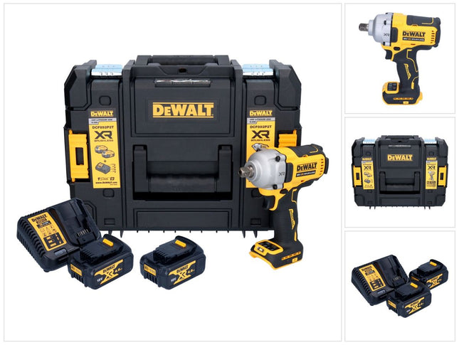 DeWalt DCF 892 M2T cordless impact wrench 18 V 813 Nm 1/2" brushless + 2x 4.0 Ah batteries + charger + TSTAK