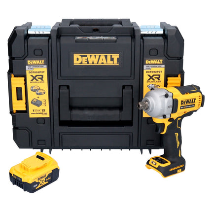 DeWalt DCF 892 NT cordless impact wrench 18 V 813 Nm 1/2" brushless + 1x battery 5.0 Ah + TSTAK - without charger