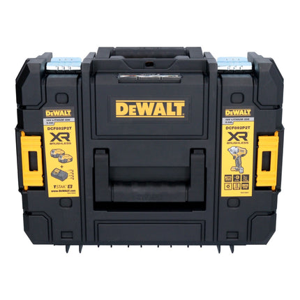 DeWalt DCF 892 NT cordless impact wrench 18 V 813 Nm 1/2" brushless + 1x battery 5.0 Ah + TSTAK - without charger