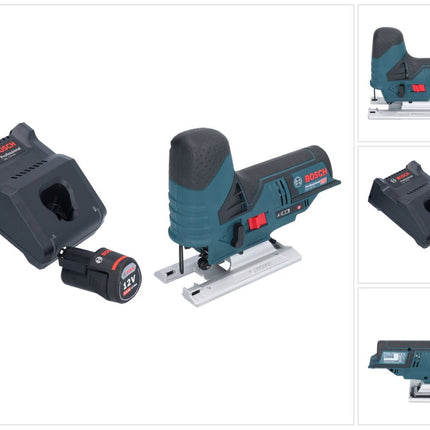 Bosch GST 12V-70 Sierra de calar profesional sin cable 12 V 70 mm + 1x acumulador 3,0 Ah + cargador