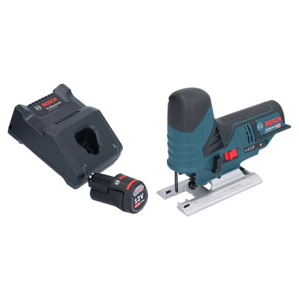 Bosch GST 12V-70 Sierra de calar profesional sin cable 12 V 70 mm + 1x acumulador 3,0 Ah + cargador