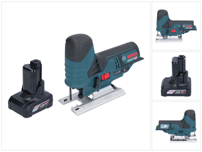 Bosch GST 12V-70 Sierra de calar profesional con acumulador 12 V 70 mm + 1x acumulador 6,0 Ah - sin cargador