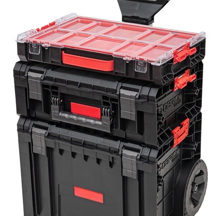 Toolbrothers RHINO L Set 4 ECO Workshop Set  + L Cart + L Werkzeugkoffer Basic + L Organizer Höhe M Boxen 450 x 390 x 690 mm 45 l IP54
