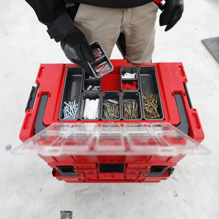 Toolbrothers RHINO XL Mallette à outils ULTRA Handling+ hauteur L 26 l IP66 avec séparateurs amovibles + boîtes