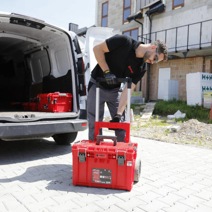 Toolbrothers RHINO XL Cart Plus ULTRA - Mobiler Werkzeugkoffer 37 l IP66 mit Doppelteleskopgriff