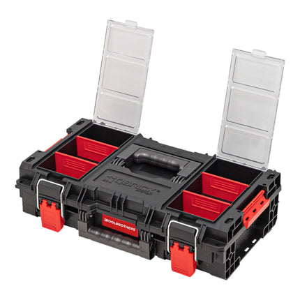Toolbrothers RHINO XL walizka narzędziowa ECO Comfort+ wysokość M 13,5 l IP66 z wyjmowanymi przegrodami + pudełka