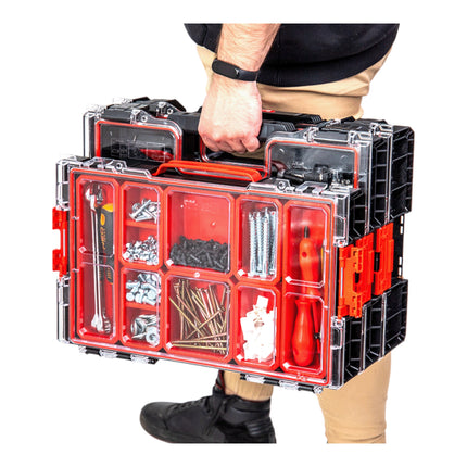 Toolbrothers RHINO L Organizer ECO Höhe M Boxen 5 l IP54 mit herausnehmbaren Boxen
