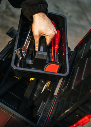 Toolbrothers RHINO L Valigia portautensili ECO Organize+ 19 l IP54 + vaschetta portautensili