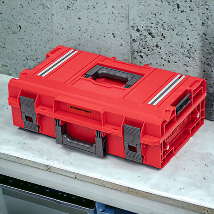 Toolbrothers RHINO XXL Valigia portautensili ULTRA Work+ altezza M 15,4 l IP66 con divisori estraibili + scatole