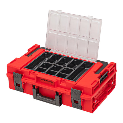 Toolbrothers RHINO XXL Werkzeugkoffer ULTRA Handling+ Höhe M 15,4 l IP66 mit herausnehmbaren Trennwänden + Boxen