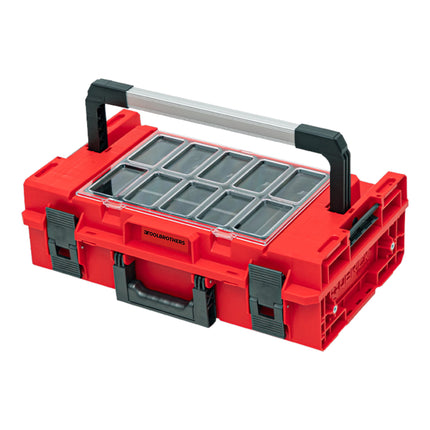 Toolbrothers RHINO XXL Werkzeugkoffer ULTRA Handling+ Höhe M 15,4 l IP66 mit herausnehmbaren Trennwänden + Boxen