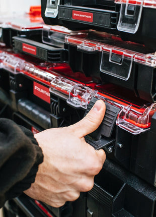 Toolbrothers RHINO XXL Organizer ECO Höhe XL Boxen 13,5 l IP66 mit herausnehmbaren Boxen + Trennwänden