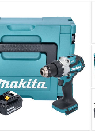 Makita DHP 489 M1J trapano a percussione a batteria 18 V 73 Nm brushless + 1x batteria ricaricabile 4,0 Ah + Makpac - senza caricabatterie