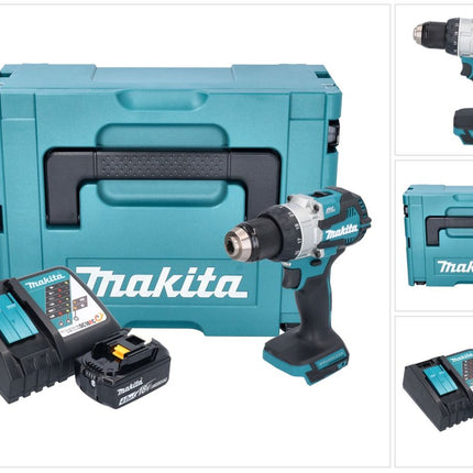 Makita DHP 489 RM1J Akku Schlagbohrschrauber 18 V 73 Nm Brushless + 1x Akku 4,0 Ah + Ladegerät + Makpac