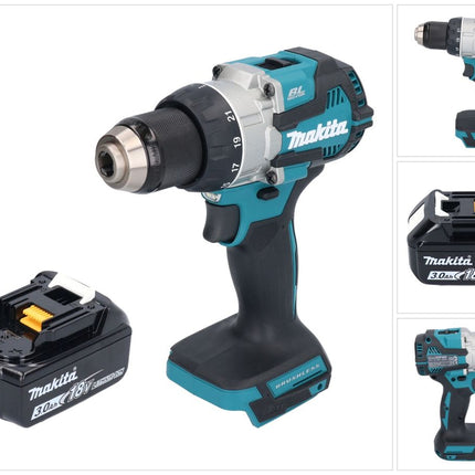Trapano avvitatore a batteria Makita DDF 489 F1 18 V 73 Nm senza spazzole + 1x batteria ricaricabile 3,0 Ah - senza caricabatteria