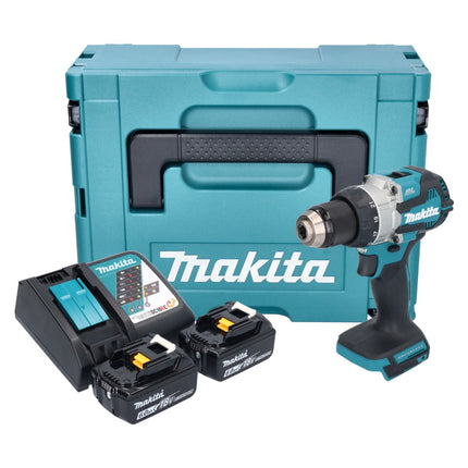 Makita DDF 489 RGJ Akku Bohrschrauber 18 V 73 Nm Brushless + 2x Akku 6,0 Ah + Ladegerät + Makpac