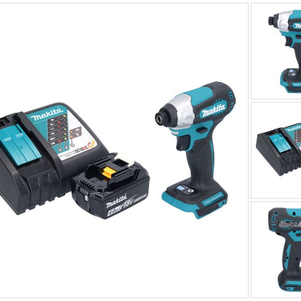 Makita DTD 157 RM1 cordless impact wrench 18 V 140 Nm 1/4" brushless + 1x rechargeable battery 4.0 Ah + charger
