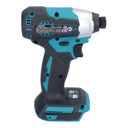 Makita DTD 157 T1 Clé à choc sans fil 18 V 140 Nm 1/4'' Brushless + 1x batterie 5,0 Ah - sans chargeur