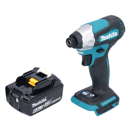 Makita DTD 157 G1 cordless impact wrench 18 V 140 Nm 1/4" brushless + 1x rechargeable battery 6.0 Ah - without charger
