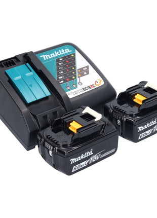 Makita DTD 157 RG cordless impact wrench 18 V 140 Nm 1/4" brushless + 2x rechargeable battery 6.0 Ah + charger