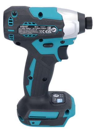Makita DTD 157 ZJ akumulatorowy klucz udarowy 18 V 140 Nm 1/4" bezszczotkowy + Makpac - bez akumulatora, bez ładowarki