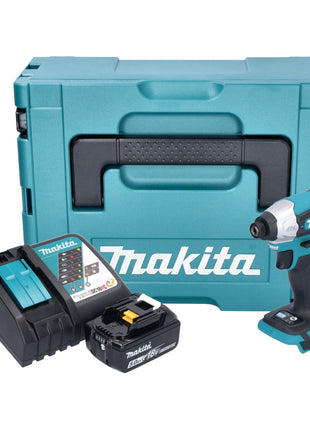 Makita DTD 157 RT1J cordless impact wrench 18 V 140 Nm 1/4" brushless + 1x rechargeable battery 5.0 Ah + charger + Makpac