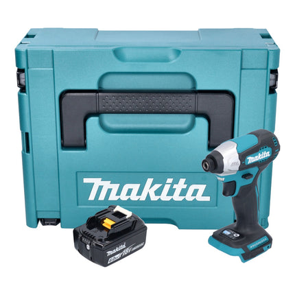 Makita DTD 157 G1J akumulatorowy klucz udarowy 18 V 140 Nm 1/4" bezszczotkowy + 1x akumulator 6,0 Ah + Makpac - bez ładowarki