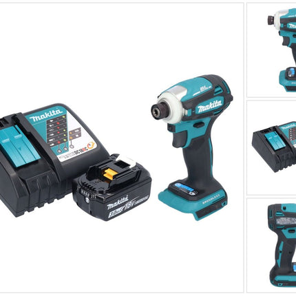 Makita DTD 172 RF1 Akku Schlagschrauber 18 V 180 Nm 1/4" Brushless + 1x Akku 3,0 Ah + Ladegerät