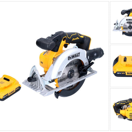 Akumulatorowa pilarka tarczowa DeWalt DCS 565 N 18 V 165 mm bezszczotkowa + 1x akumulator 2,0 Ah - bez ładowarki