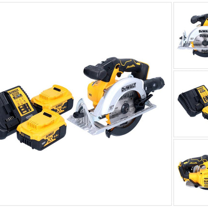 DeWalt DCS 565 P2 Akumulatorowa pilarka tarczowa 18 V 165 mm bezszczotkowa + 2x akumulator 5,0 Ah + ładowarka