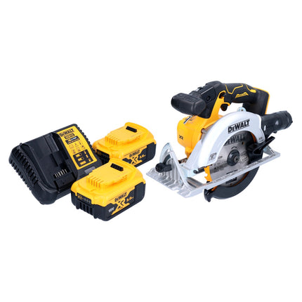 DeWalt DCS 565 P2 Akumulatorowa pilarka tarczowa 18 V 165 mm bezszczotkowa + 2x akumulator 5,0 Ah + ładowarka