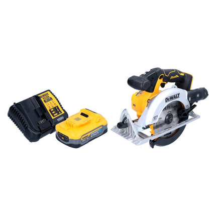 Akumulatorowa pilarka tarczowa DeWalt DCS 565 H1 18 V 165 mm bezszczotkowa + 1x akumulator Powerstack 5,0 Ah + ładowarka