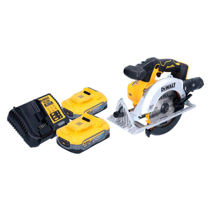 DeWalt DCS 565 H2 cordless circular saw 18 V 165 mm brushless + 2x Powerstack battery 5.0 Ah + charger